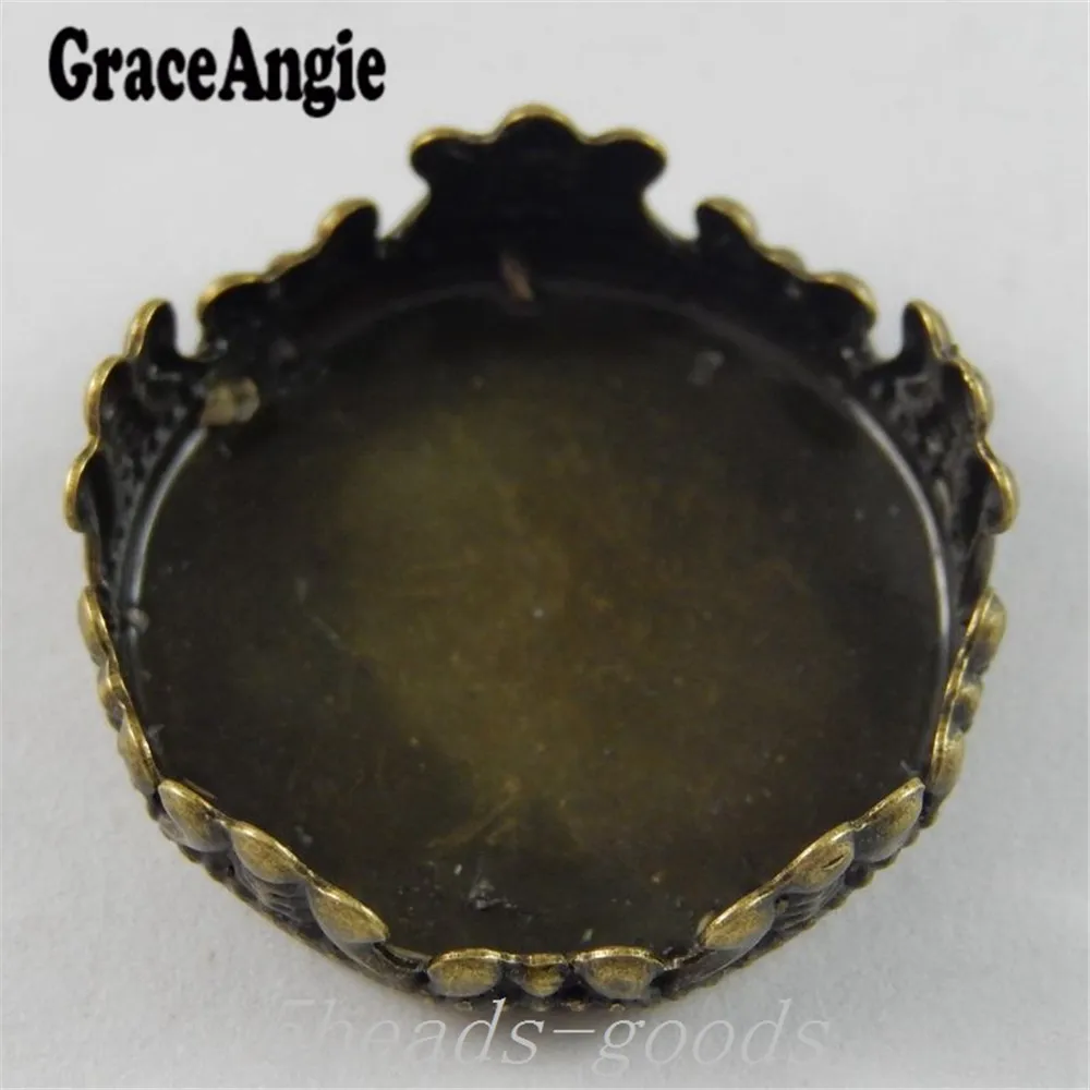 30PCS Antique Bronze Tone Copper Round Base New Jewelry Findings Glass Cover Setting Accessory | Украшения и аксессуары