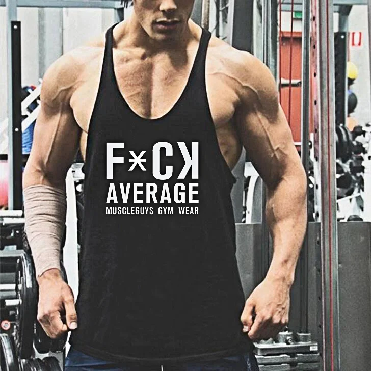 

Fitness bodybuilder Muscleguys cotton sleeveless shirt workout clothing Y back 1cm stringer men tank tops sexy undershirt man