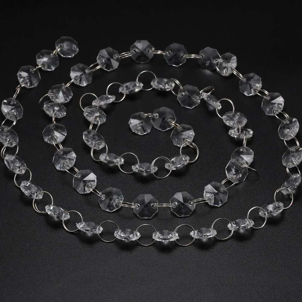 Crystal Acrylic Beads Garland Diamond Diy Curtain String Wedding Decoration Christmas Hanging Pendent | Дом и сад
