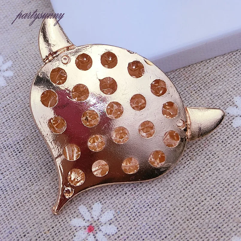 Pf горный хрусталь отделка фокс глава аппликация клей на flatback ремесла для случая