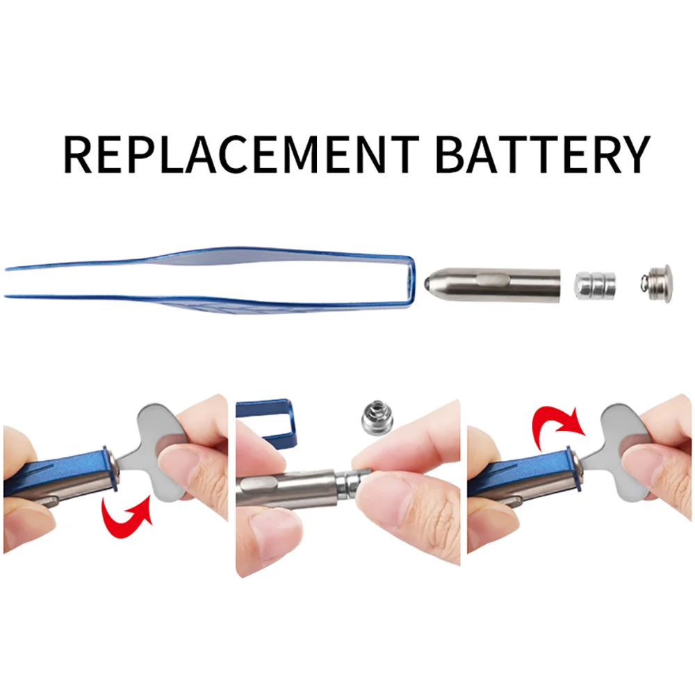 

Ear nose and navel cleaning LED flashlight baby care safety tweezers plastic cleaning clip ear wax safety protection tools