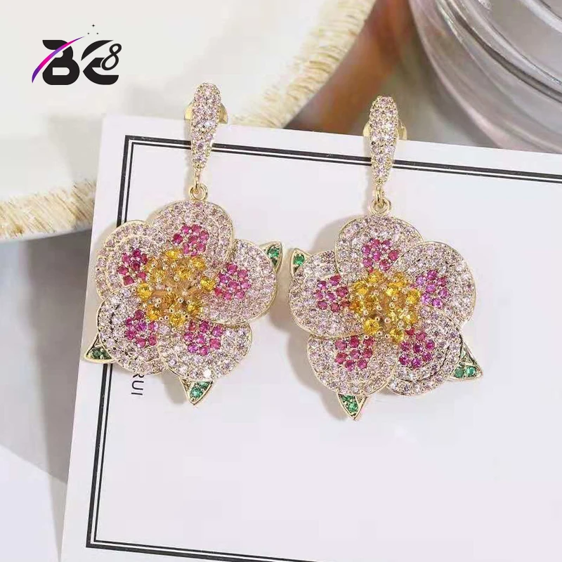 

Женские серьги-подвески в форме цветка, E769
