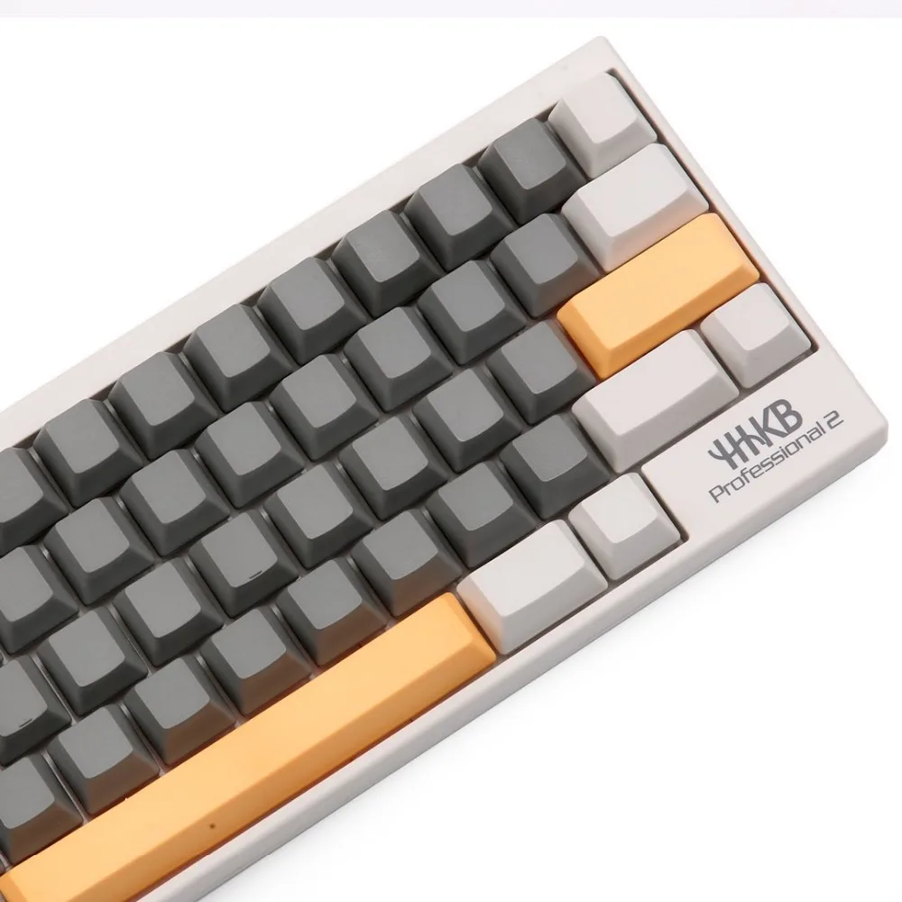 EC пустой молочно серый keycap OEM 63 клавиши в желтом Esc введите пробел для Topre ANSI