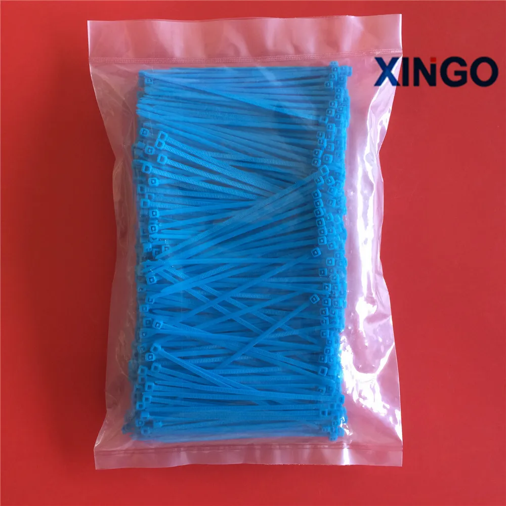 Xingo 100 мм самоблокирующиеся Нейлоновые кабельные стяжки 1000 шт. цветные