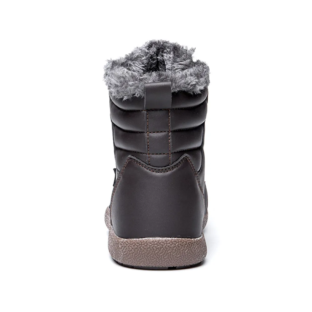 Size 48 Winter Walking Shoes High Ankle Sneakers for Men Keep Warm Snow Boots Waterproof Sport Lightweight Zapatillas | Спорт и