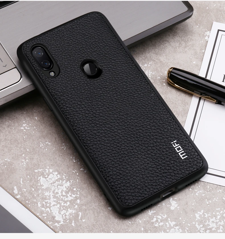 Для Xiaomi Redmi Note 7 Pro чехол Mofi для Xiaomi Redmi Note 7 Чехол кожаный задняя крышка бизнес Redmi 7 чехол Примечание 7 Pro крышка
