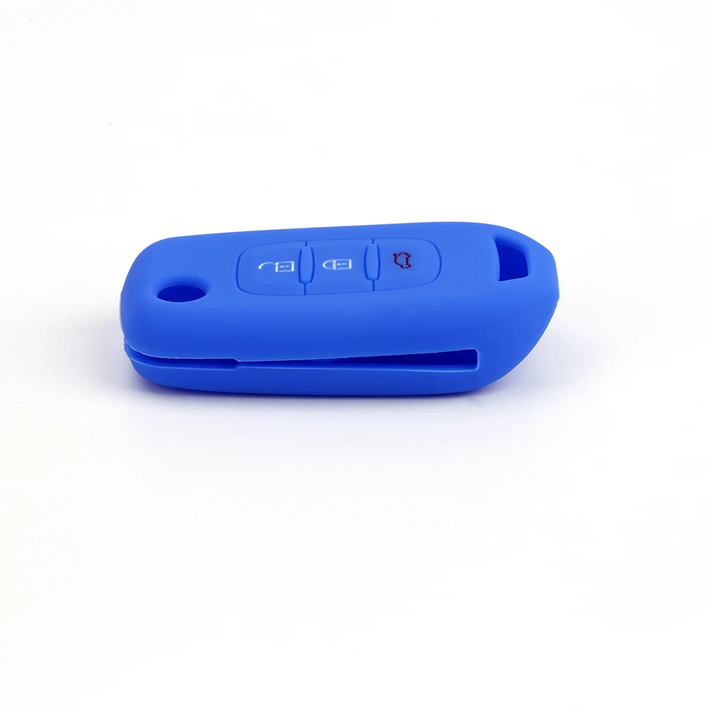 2019 silicone car key case for Renault 3 buttons Clio Scenic Megane Duster Sandero Captur Twingo remote control cover shell | Автомобили и