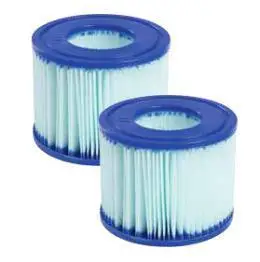 58477 Bestway Dia10.6xHt8cm антимикробный фильтрующий картридж(VI) 4," X 3,1" для спа широкого спектра эффект Антибактериальный Rate≥99. 9