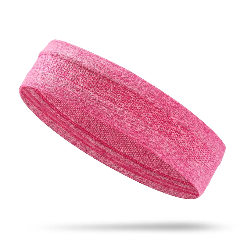 Pink Стоящий Эластичный Напульсник, Спортивная головная повязка, нескользящая, для женщин и мужчин, дышащая, для баскетбола, фитнеса, йоги, волейбола, повязка для волос - Цвет: Pink