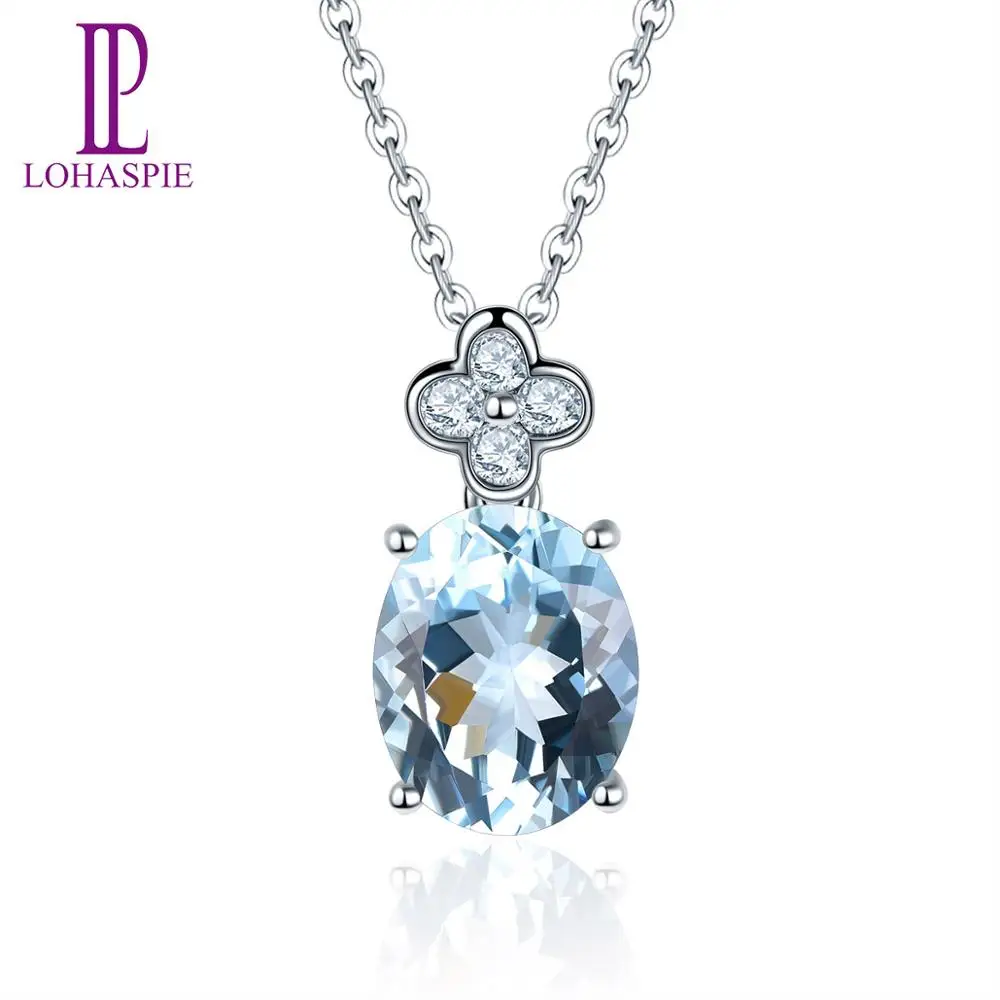 LP натуральный камень ювелирные изделия Твердый 18K 750 Белое золото подлинный