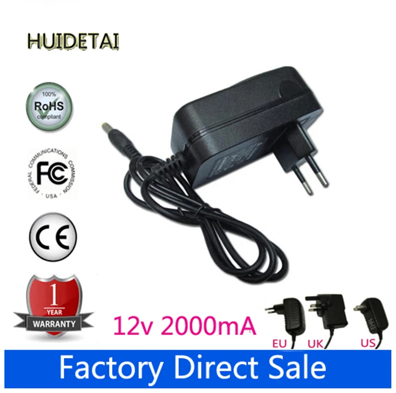 

12V 2A 2000mA AC DC Portable Charger Power Adapter For WD Elements Desktop WDBAAU0020HBK