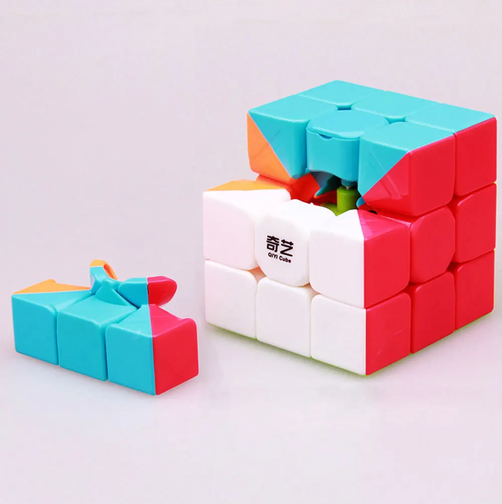 QIYI warrior w cube 3x3x3 профессиональный скоростной волшебный куб парус Головоломка Куб Neo Cubo magico stickerless для детей