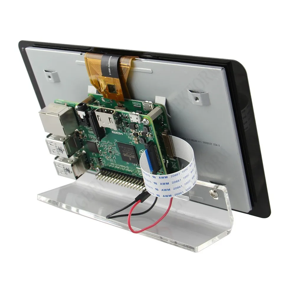Raspberry Pi 3 Model B + Plus/3B официальный 7 дюймов TFT lcd сенсорный экран монитор дисплей