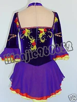 skating suit competition high quality skating dress for women colorful skating clothing for competition free shipping