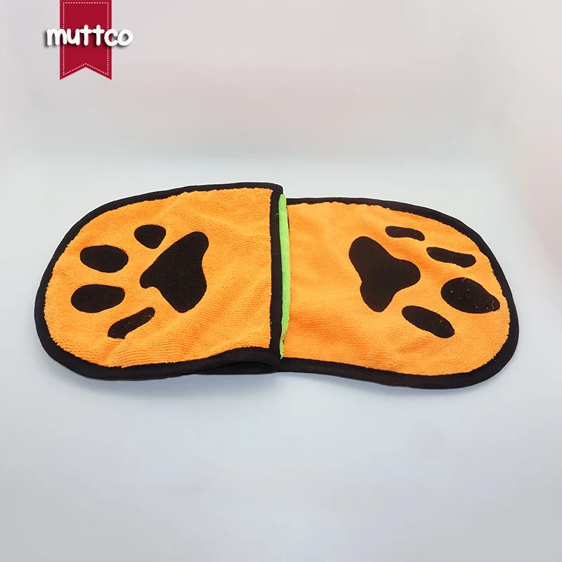 wholesale dog towel footprint pure color pet bath 3 colors |