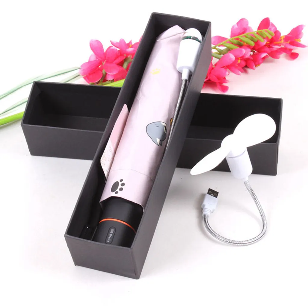 Зарядка зонтик вентилятор зонт, складной зонт 2000 мА/ч, для того, чтобы отправить вентилятор ребристые оптимизированная конструкция-ветрозащитный крепкий и прочный W30704
