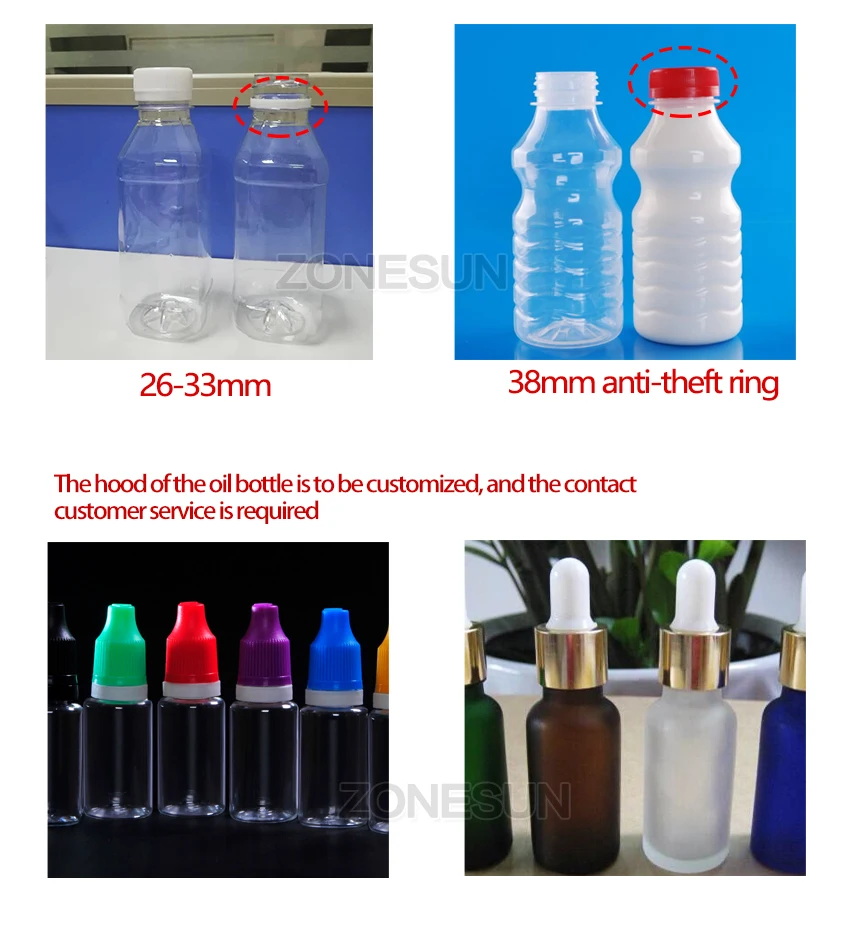 ZONESUN модернизированная пневматическая укупорочная машина для завинчивания