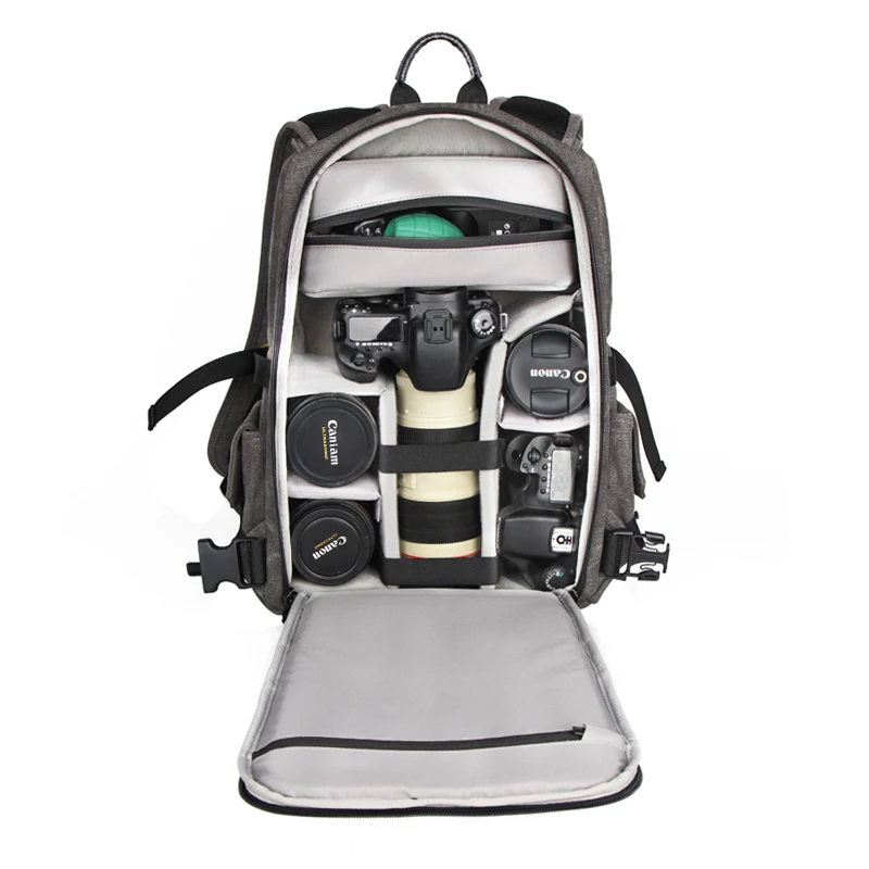 Винтаж Холст DSLR SLR Камера рюкзак термосумку Водонепроницаемый daypack|daypack|daypack backpack |
