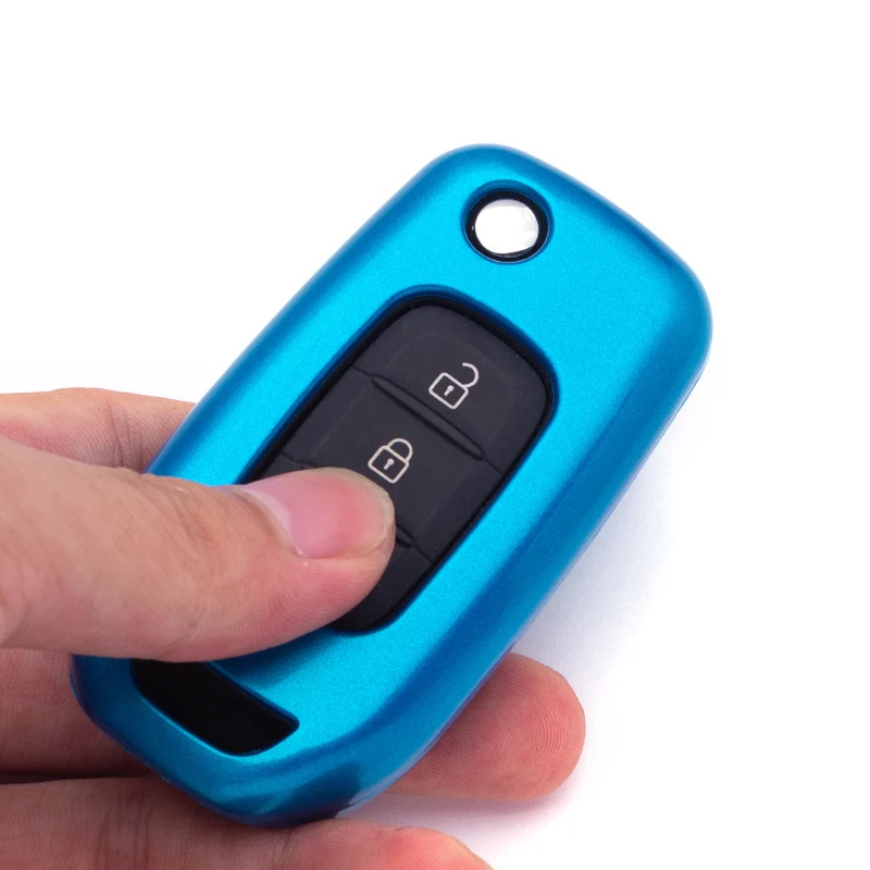 Автомобильный Стайлинг ABS чехол держатель для ключа Shell Renault Koleos 2017 Kadjar складной