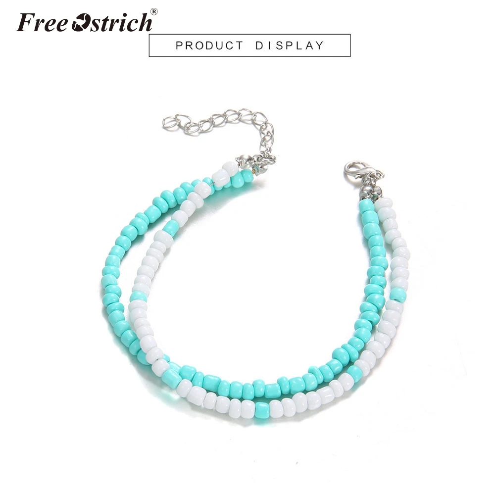 2019 Новый Популярный полимерный женский модный пляжный браслет с двумя бусинами