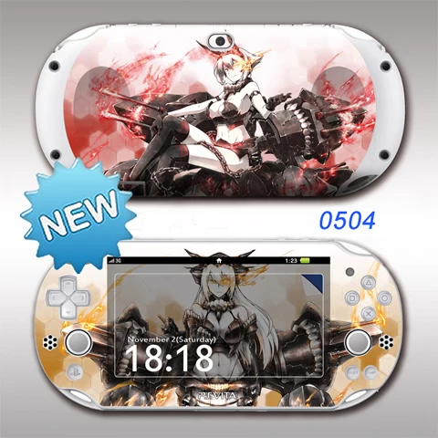 0504 PSV2000 Sticker Аниме игра Передняя и задняя защитная PSV2000 Кожа Наклейка s Обложка для sony PSvita 2000 EVA PSV2000 Наклейка виниловая кожа Наклейка протектор - Цвет: 0504 PSV2000 Sticker