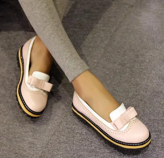 2016 Sweet Bow Shoes Small 32 Block of Carve Patterns or Designs on Woodwork Institute Flats Big Yards for Women's 43 Size | Обувь