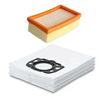 Пылесборники и Hepa-фильтр для Karcher MV4 MV5 MV6 WD4 WD5 WD6, запчасти для пылесосов Karcher WD4000-WD5999