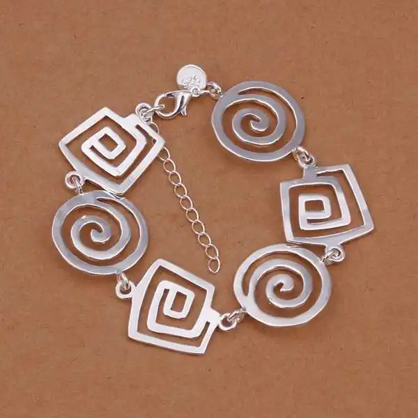 Серебристый браслет SMTH324 ювелирное изделие с посеребренным покрытием оптом |