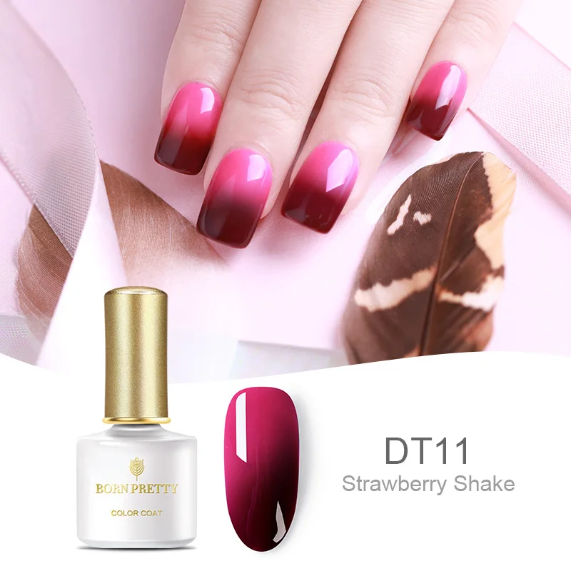 BPDT11 BORN PRETTY 3 цвета Температура Изменение Цвета Гель-лак Delux термальный лак для ногтей Гель-лак для УФ-лампы 6 мл замачиваемый УФ гель для ногтей набор - Цвет: BPDT11