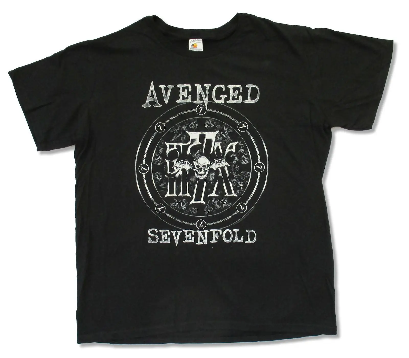Avenged Sevenfold &quotцепи круг&quot Черная Футболка Новый Официальный взрослых A7X|Мужские