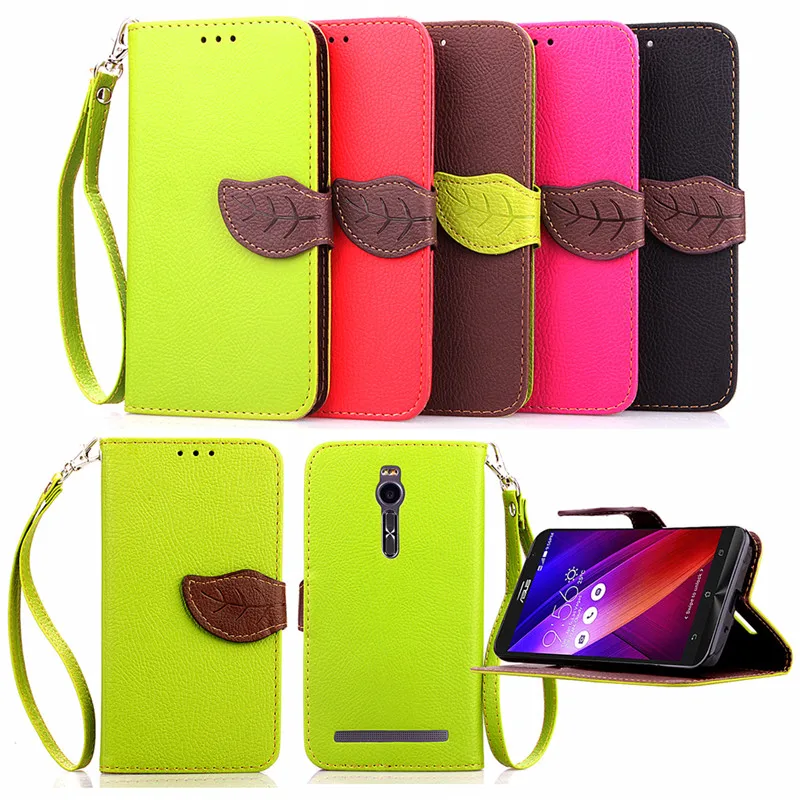 Роскошный кожаный бумажник чехол Для ASUS ZenFone5 ZenFone2 ZE551 550 МЛ Лазерная ZE550KL ZE500KL