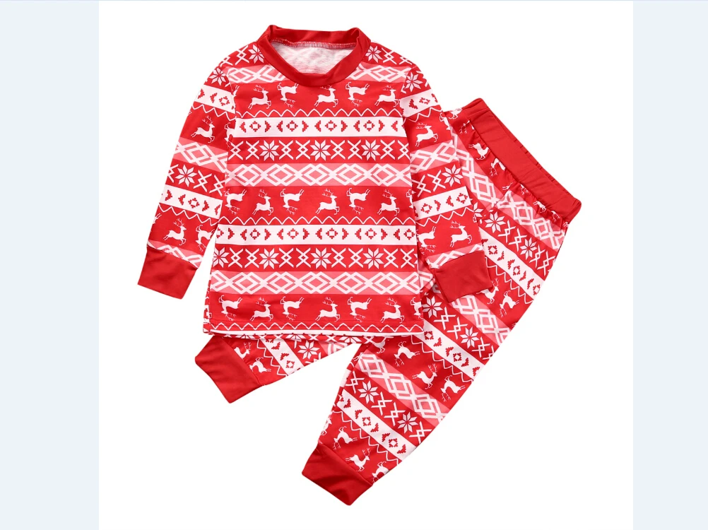 Color3 Kids Одинаковые комплекты для семьи; рождественские пижамы; одежда для сна для женщин и детей; одежда для сна; пижамный комплект - Цвет: Color3 Kids