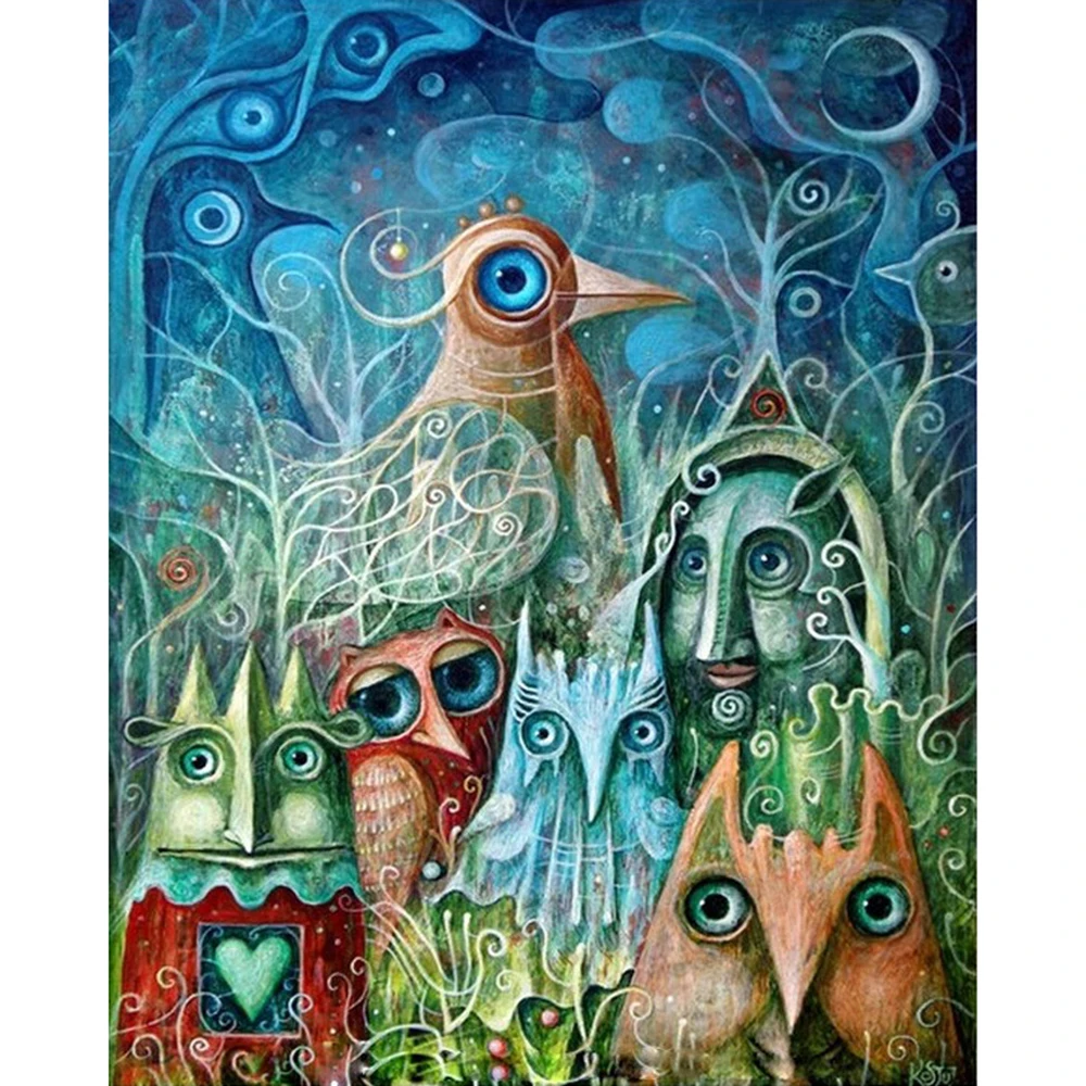 Алмазная картина полная дрель квадратная/круглая Абстрактная Живопись Мозаика