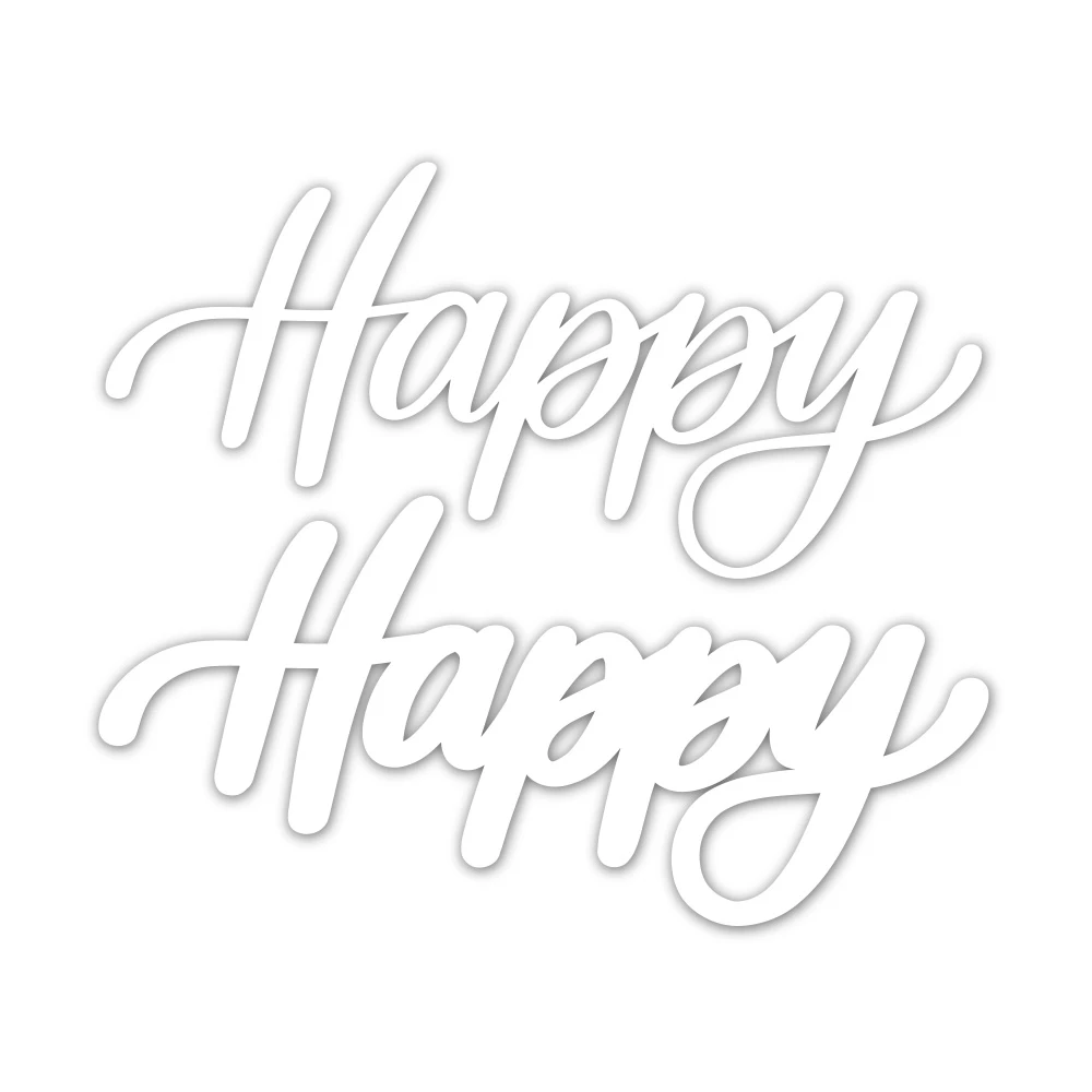 Happy metal высечки штампы Скрапбукинг тиснение папка Костюм для sizzix fustella big shot режущий станок B237