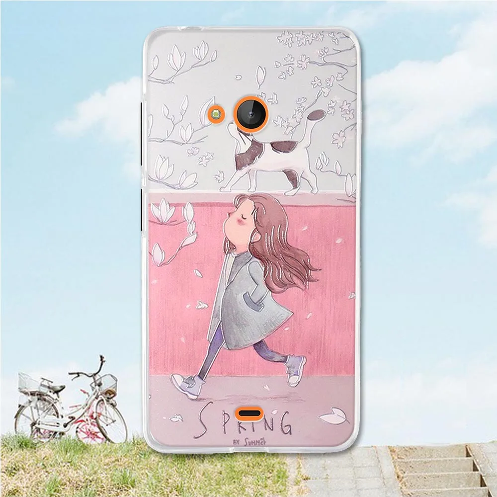 Силиконовый чехол из ТПУ для Nokia Lumia 540 с художественным рисунком nokia lumia540 lumia