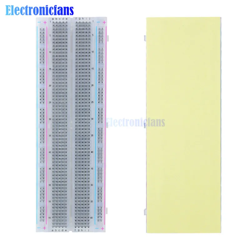 MB102 Transparent MB102 Прототип Макет для DIY KIT MB-102 печатная плата макет плата 830 отверстия пайки универсальный белый/прозрачный - Цвет: MB102 Transparent