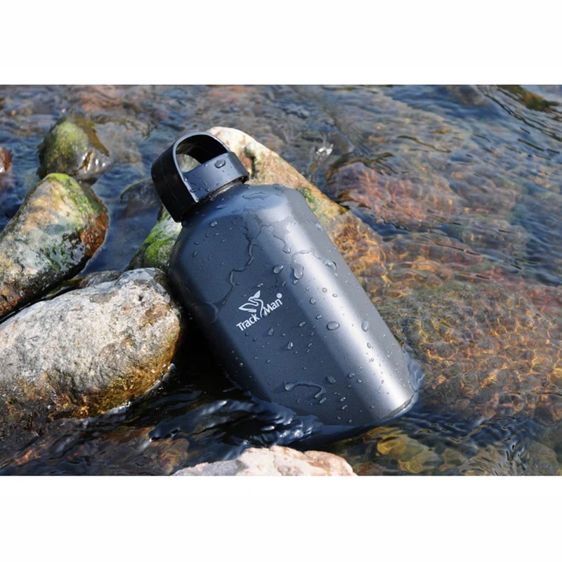 Большая емкость 1Л портативный Открытый спорт бутылка для воды алюминиевый