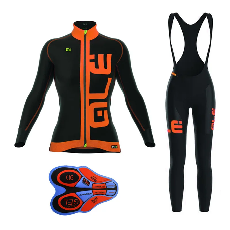 Vélo 2018 ALE Pro одежда с длинным рукавом комплект Для Женщин Велосипед Одежда MTB Майо