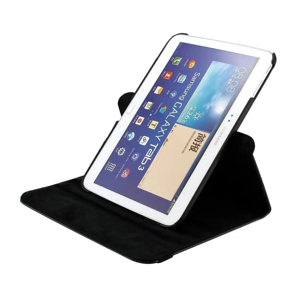 For Samsung Galaxy Tab 3 10.1 inch P5200 P5220 P5210 Tablet PU Leather Case Cover 360 Rotating Smart Stand Screen Protector | Компьютеры и