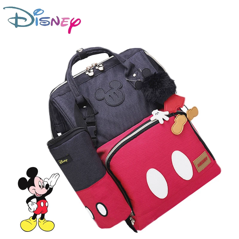 Disney 3D кукла Минни Микки классический красный Пеленки сумки Мумия материнства рюкзак подгузник мешок большой емкости уход за ребенком сумка для путешествий