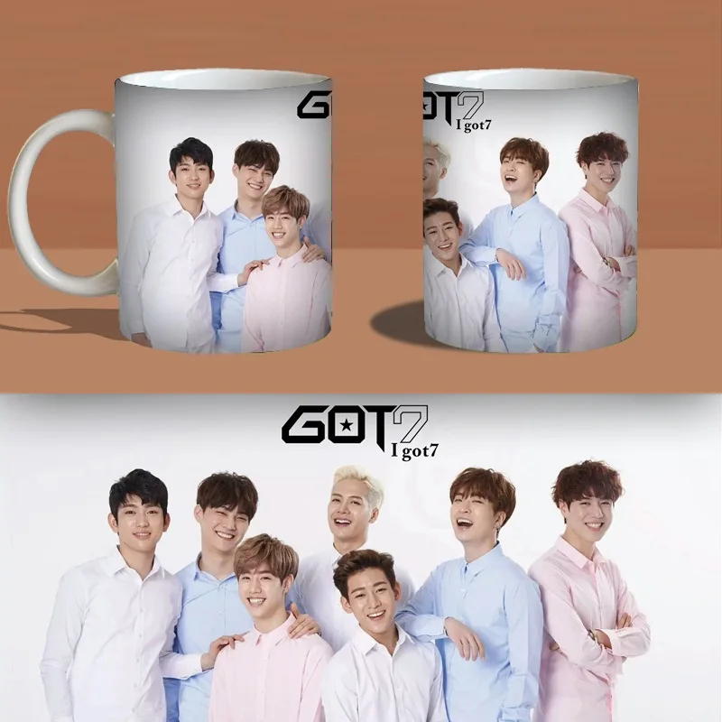 Кофейная кружка [MYKPOP]GOT7 керамическая чашка для воды молока креативная коллекция