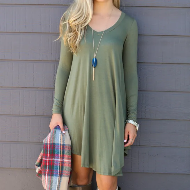 Зимние Модные 7 цветов! Футболка Для женщин с круглым вырезом свободные