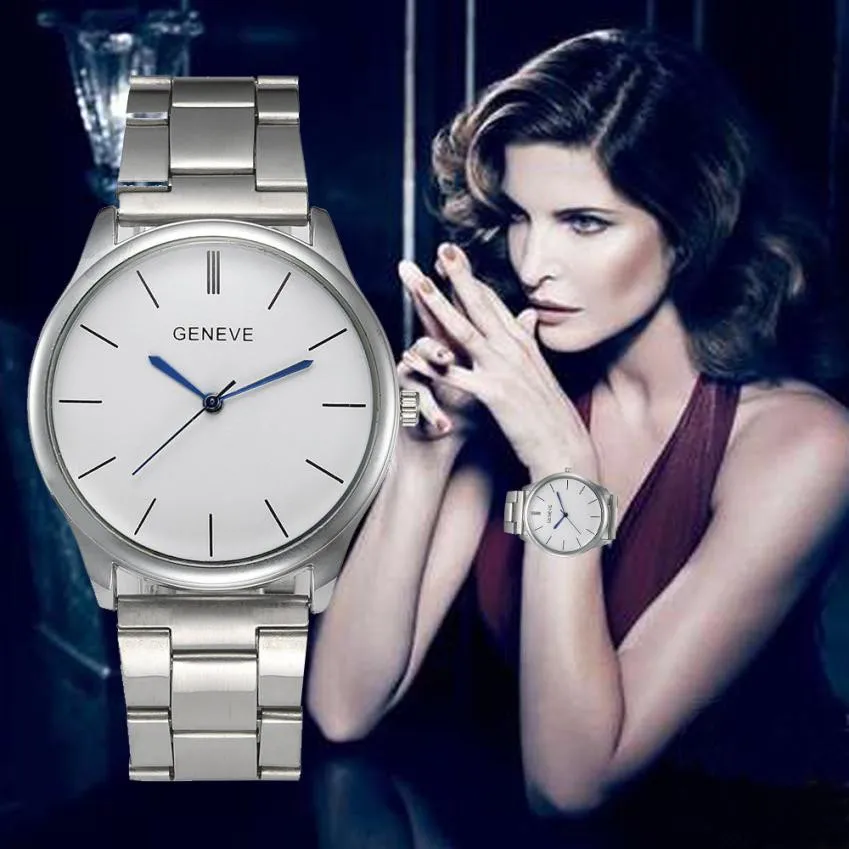 Часы Timezone #501 Geneve Женские Аналоговые кварцевые наручные часы из нержавеющей стали