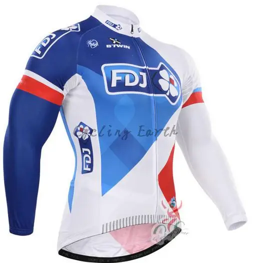 Может смешанный размер FDJ 2015 зимние длинным рукавом одежды задействуя джерси ( bbb )