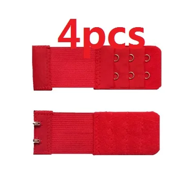 4pcs 4 шт., 2 крючка для бюстгальтера, удлинитель для женского эластичного бюстгальтера, удлиняющий ремень, застежка-крючок, расширитель, Регулируемая пряжка для ремня, нижнее белье, аксессуары - Цвет: 4pcs