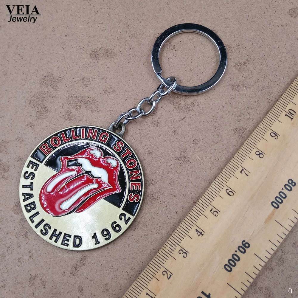 2017 новая музыкальная группа модный брелок рок металлический Роллинг камни