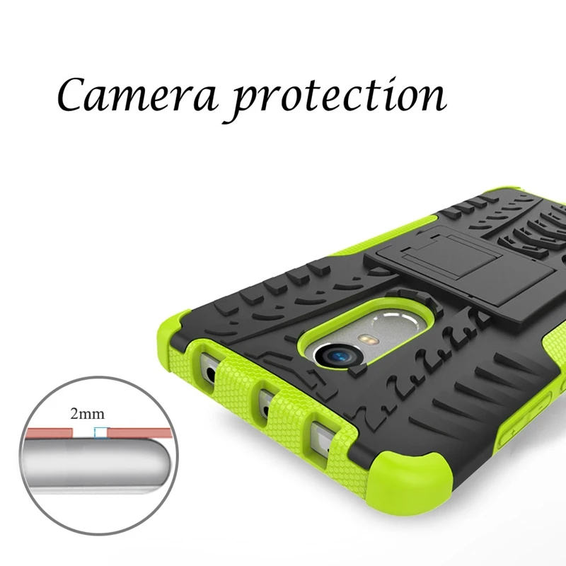 YSW For Xiaomi Redmi Note 4 Case Armor Hybrid Shockproof Silicone Hard Stand Cover 4X Coque | Мобильные телефоны и