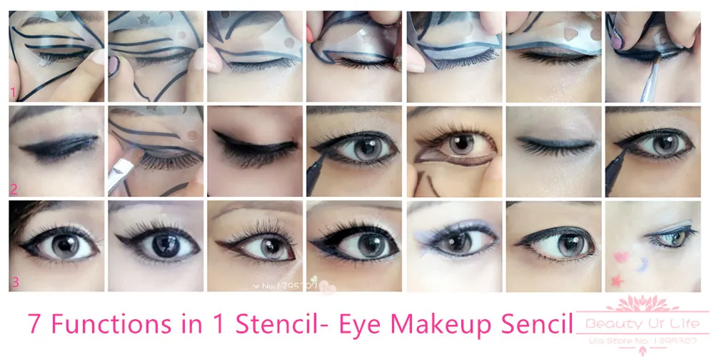 1 упак Стиль подводка для глаз Трафареты быстрый модель макияжа инструменты