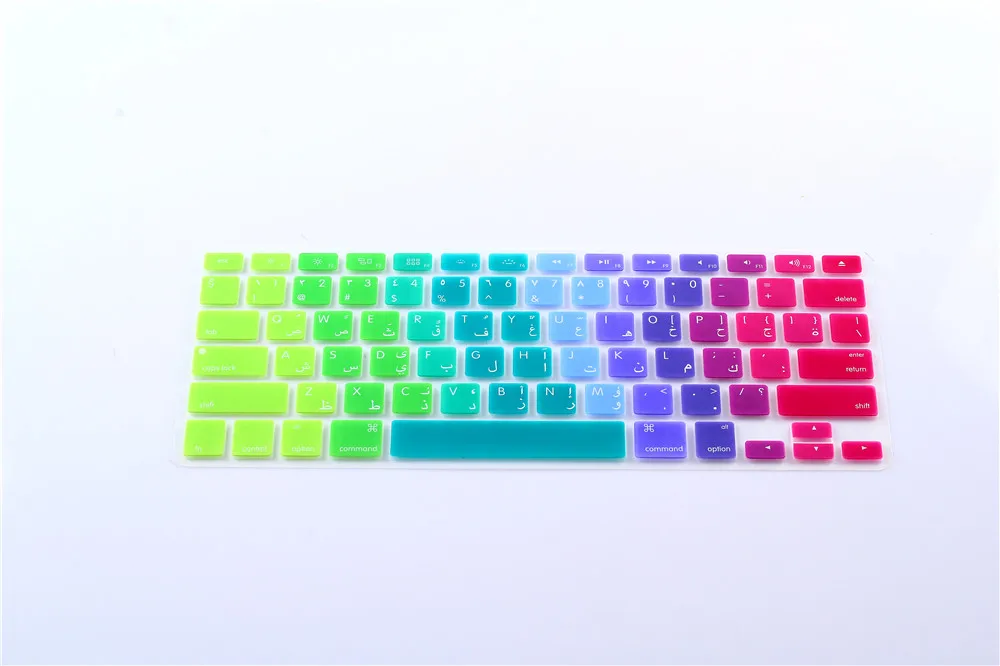 Силиконовый чехол с клавиатурой для macbook air pro retina 13 15 17 rainbow Protector | Компьютеры и