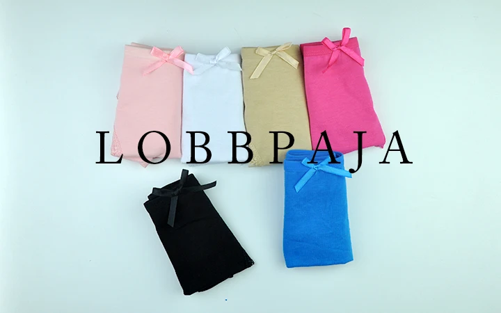 LOBBPAJA, 6 шт./лот, женское нижнее белье, хлопок, сексуальные, кружевные, низкая талия, мягкие, для девушек, трусы, трусики, нижнее белье для женщин, L348